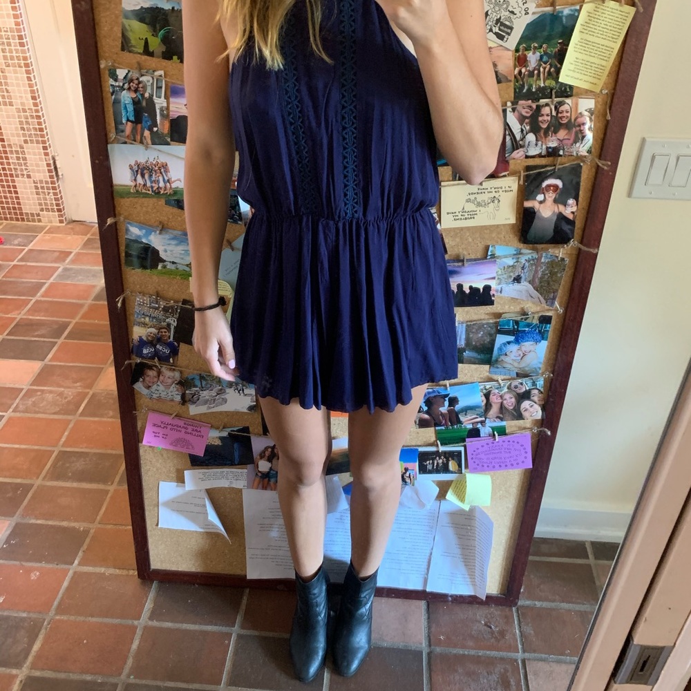 DARK BLUE ROMPER